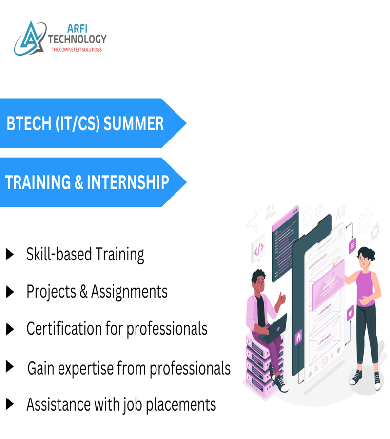 Summer Training and Internship for BTech Students 